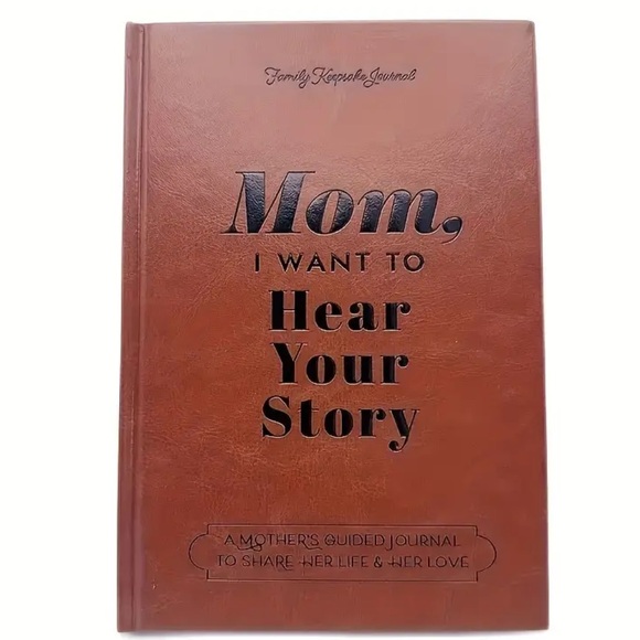 Leatherbound Heirloom Journal "Mom, I Want to Hear Your Story" - Picture 4 of 4